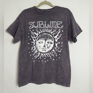 Sublime Women's Purple Celestial 100% Cotton Crewneck Short Sleeve Graphic Tee M